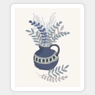 Still Life in Blue Vase Sticker